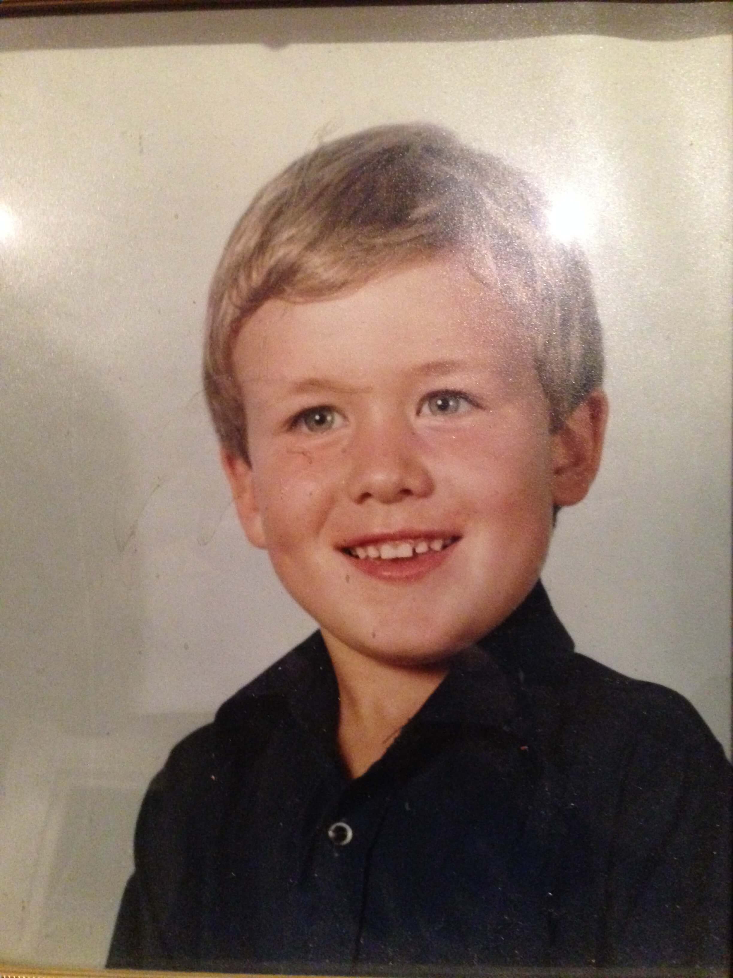 School photo from Jeddah aged four