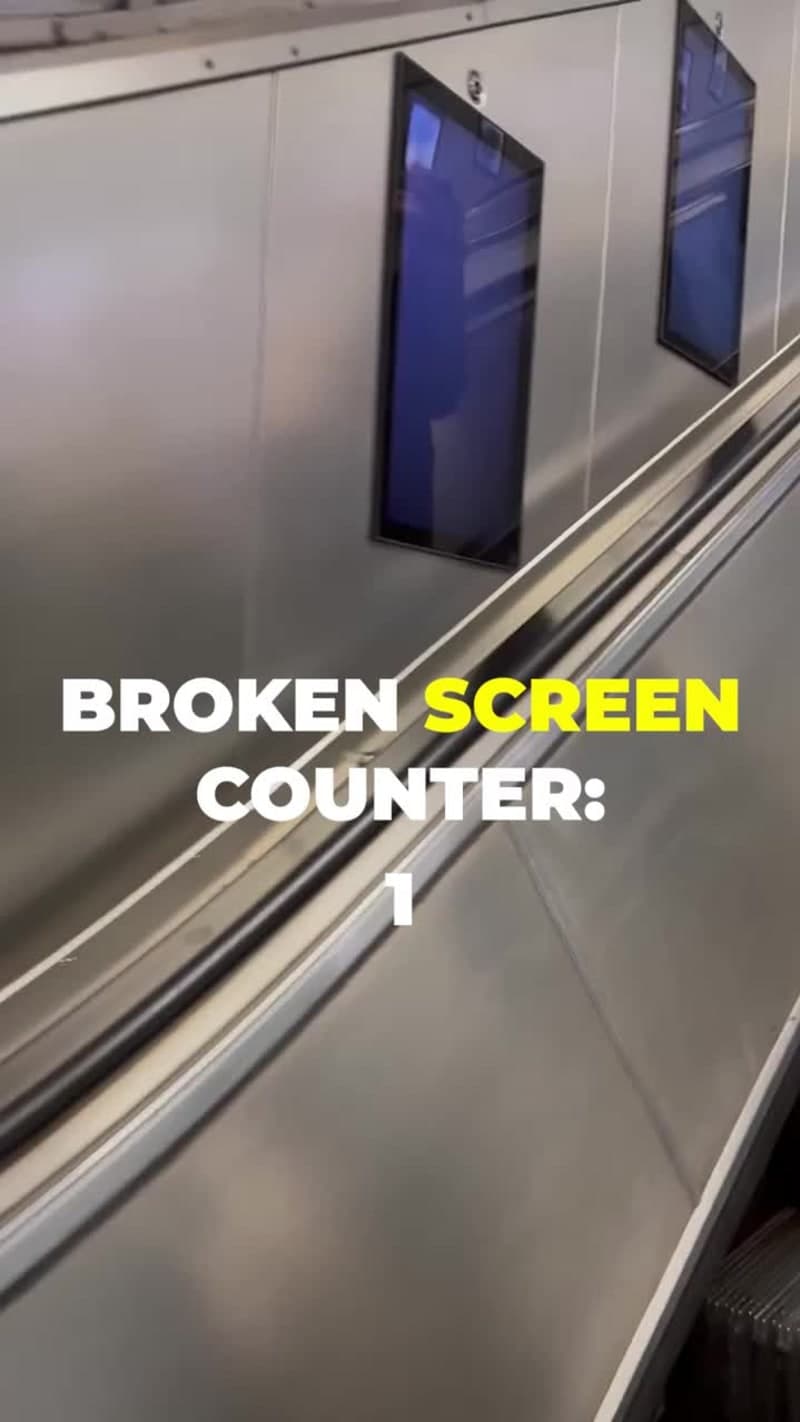 10 Broken Screens at Old Street Station